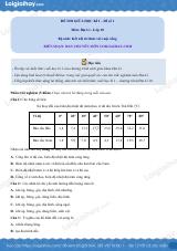 Đề thi học kì 1 Địa lí 10 - Đề số 1